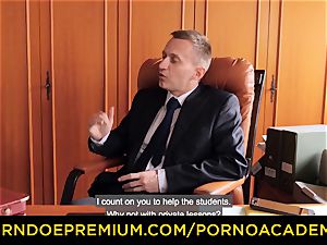 pornography ACADEMIE - uber-sexy educator double penetration and crazy ass-fuck screw