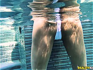 huge-boobed bathing suit babe goes deep anal invasion with a roping fellow