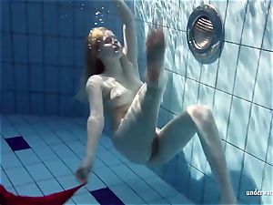 super-fucking-hot ash-blonde Lucie French teenage in the pool