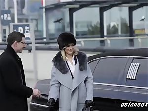 spectacular blonde nailing The Ambassador In His Limo-asiansexhd.info