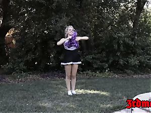 teenager gal Zoey is a ebony cock licking cheerleader