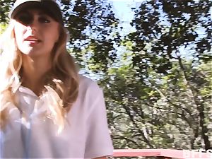 Camping sapphic intercourse with Alexa grace and buddies